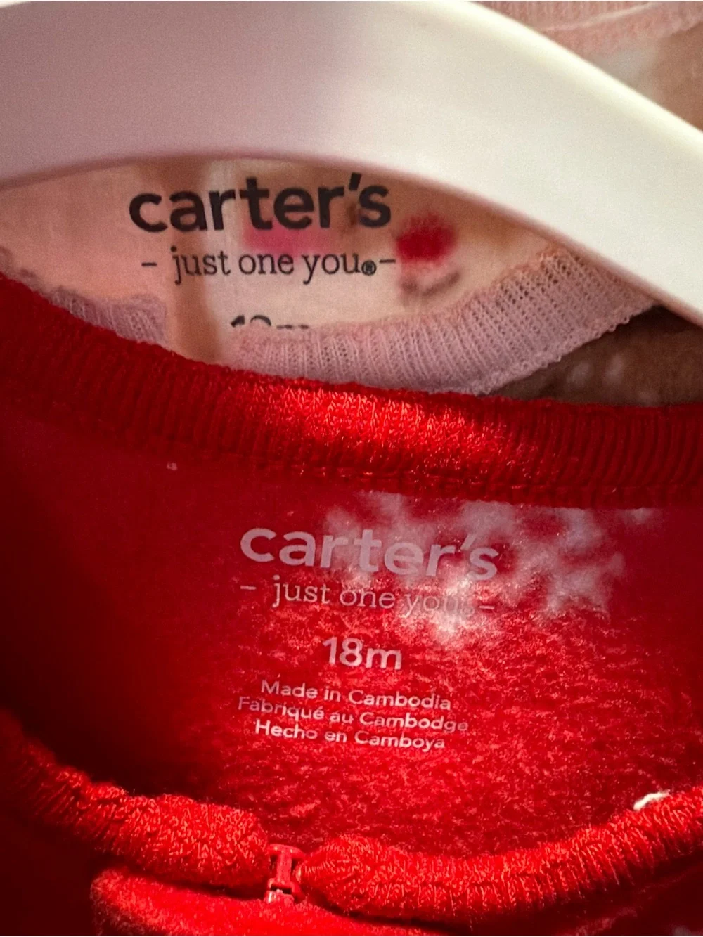 Carter's Fleece Holiday Reindeer Footies